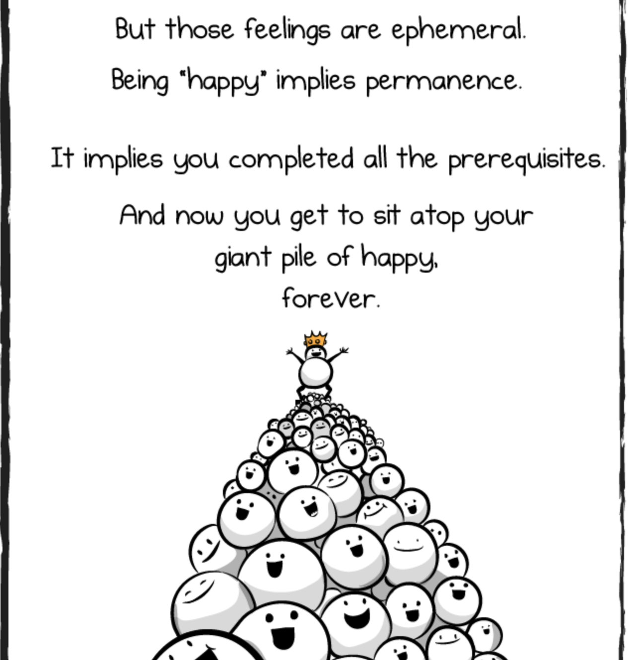 Image from The Oatmeal's '_How to be Perfectly Unhappy_'